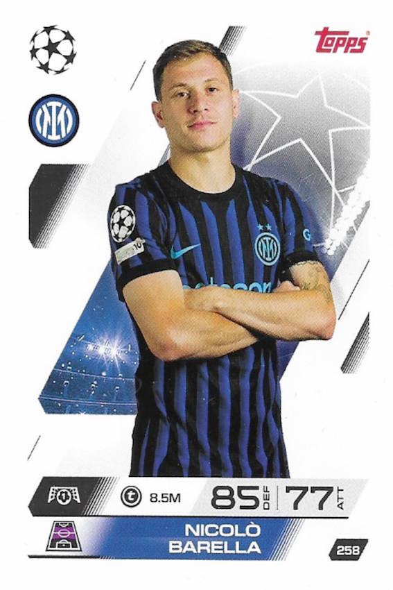 Nicolo Barella Base Card #258 - Topps Match Attax 25/26 (2025/2026) Inter Milan