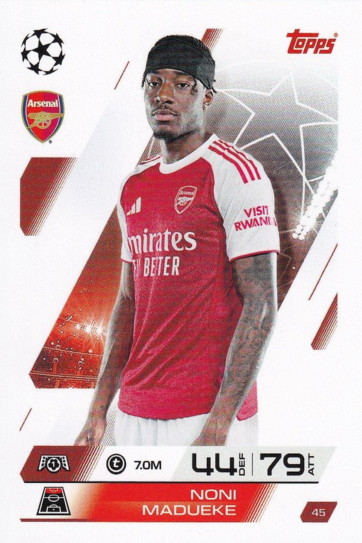Noni Madueke Base Card #45 - Topps Match Attax 25/26 (2025/2026) Arsenal