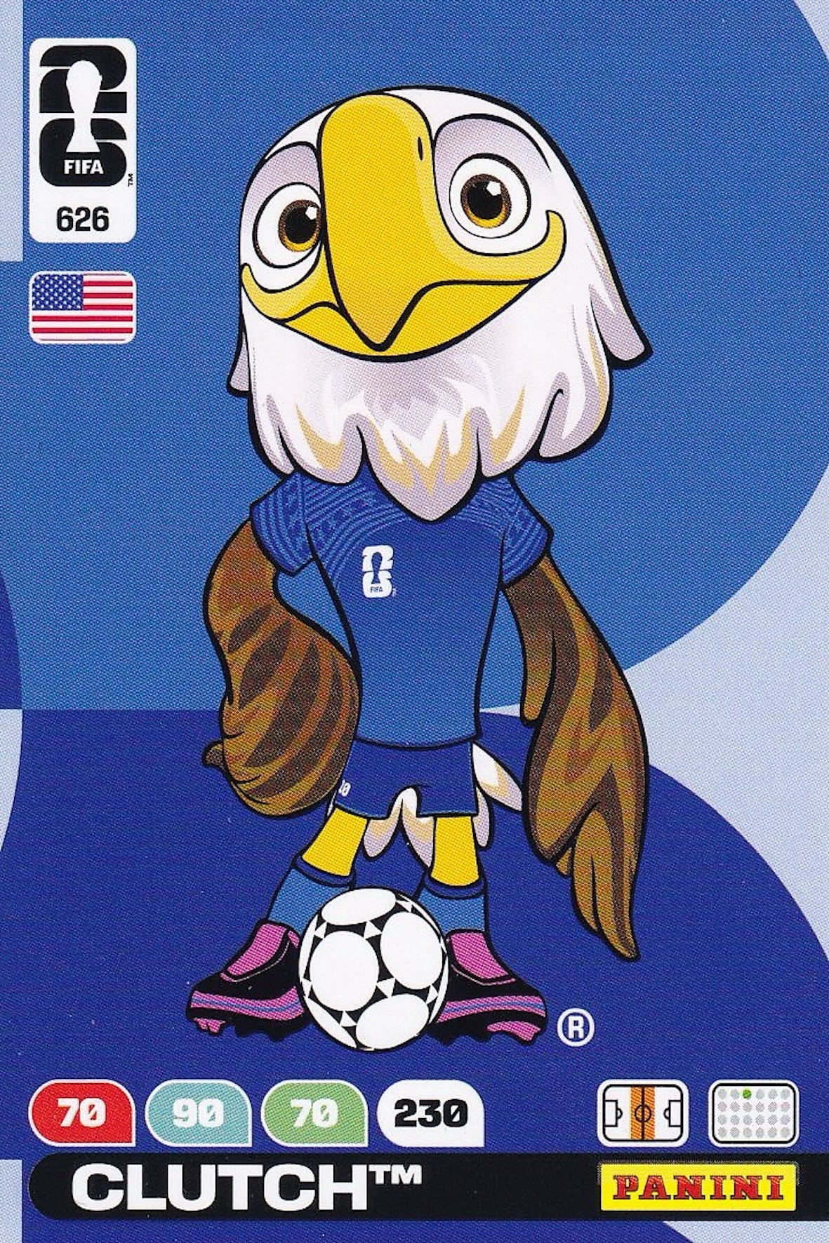 Official Mascot Clutch Card #626 - FIFA WORLD CUP 2026 - Adrenalyn XL Panini