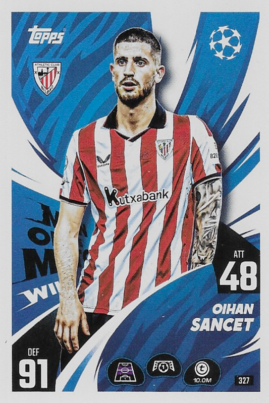 Oihan Sancet Man of the Match Wildcard #327 - Topps Match Attax 25/26 (2025/2026)
