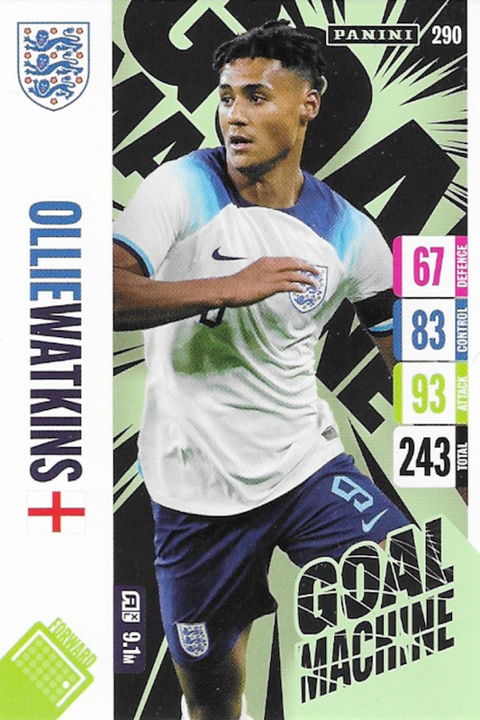 Ollie Watkins Goal Machine Card - Adrenalyn XL England Tournament Edition 2024 (Card No #290)