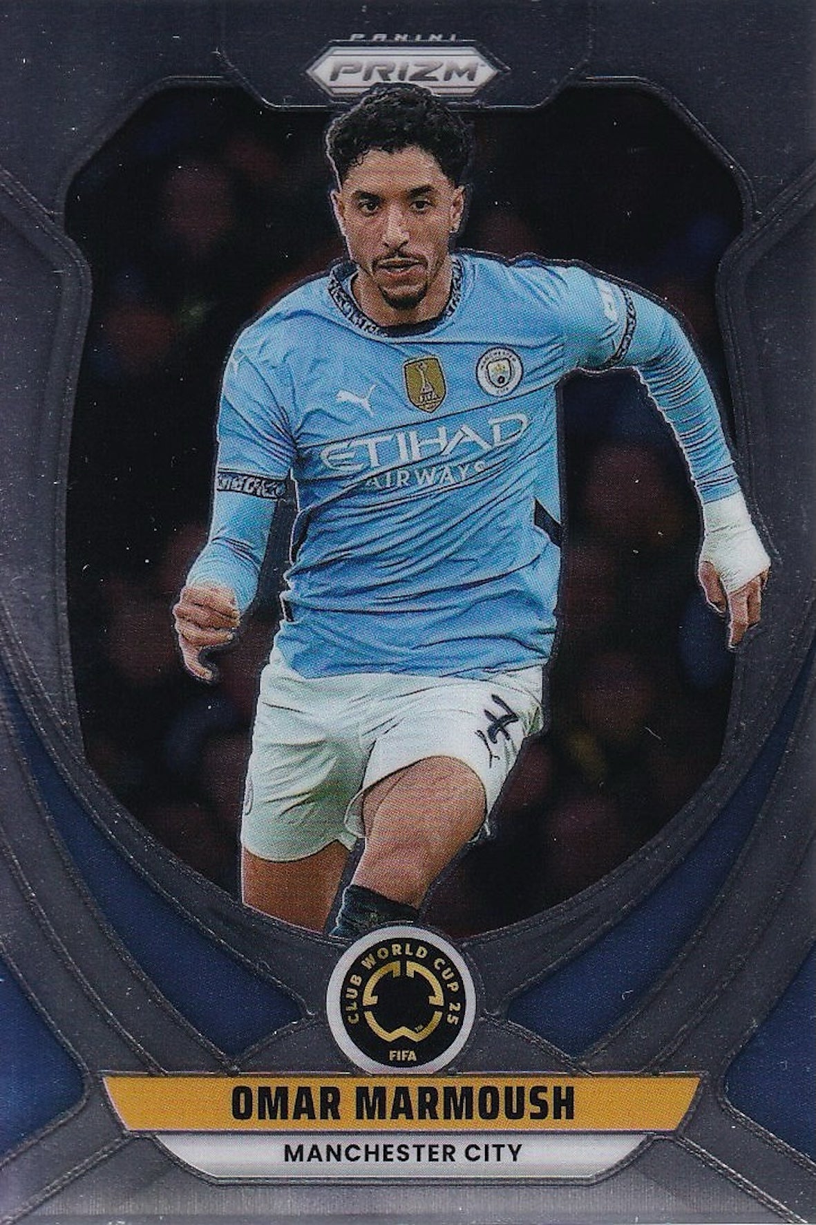 Omar Marmoush 2025 Panini Prizm FIFA Club World Cup Base Card #143 Manchester City