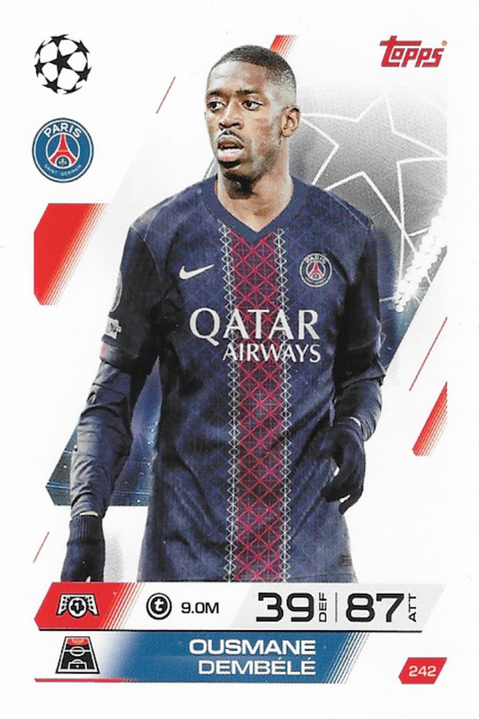 Ousmane Dembele Base Card #242 - Topps Match Attax 25/26 (2025/2026) - PSG