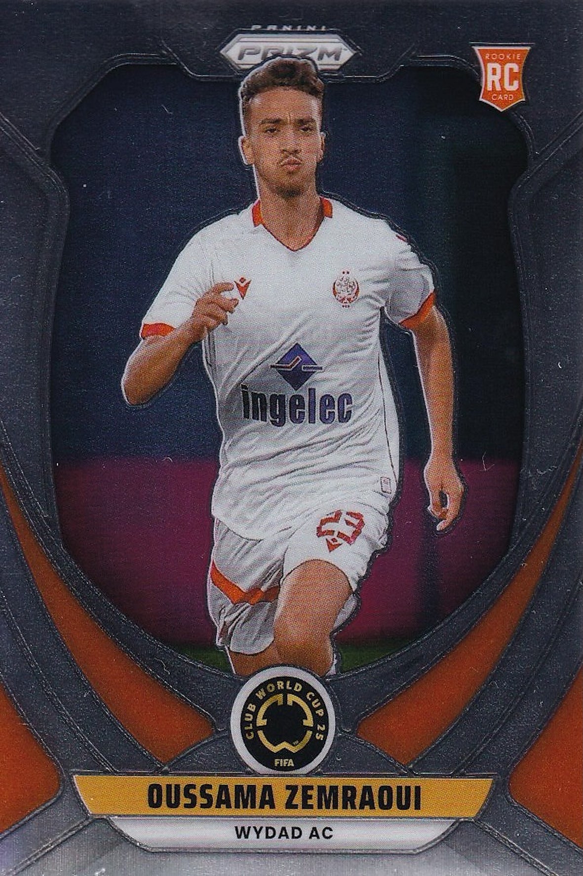 Oussama Zemraoui Rookie (RC) Base Card #197 - Panini Prizm FIFA Club World Cup 25 (2025) - Wydad AC