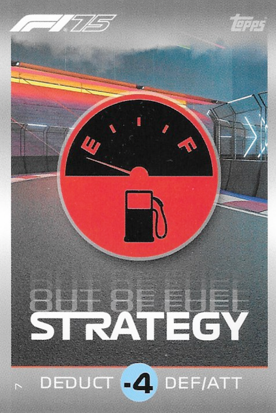 Out Of Fuel Strategy Card #7 - Topps F1 Turbo Attax 2025