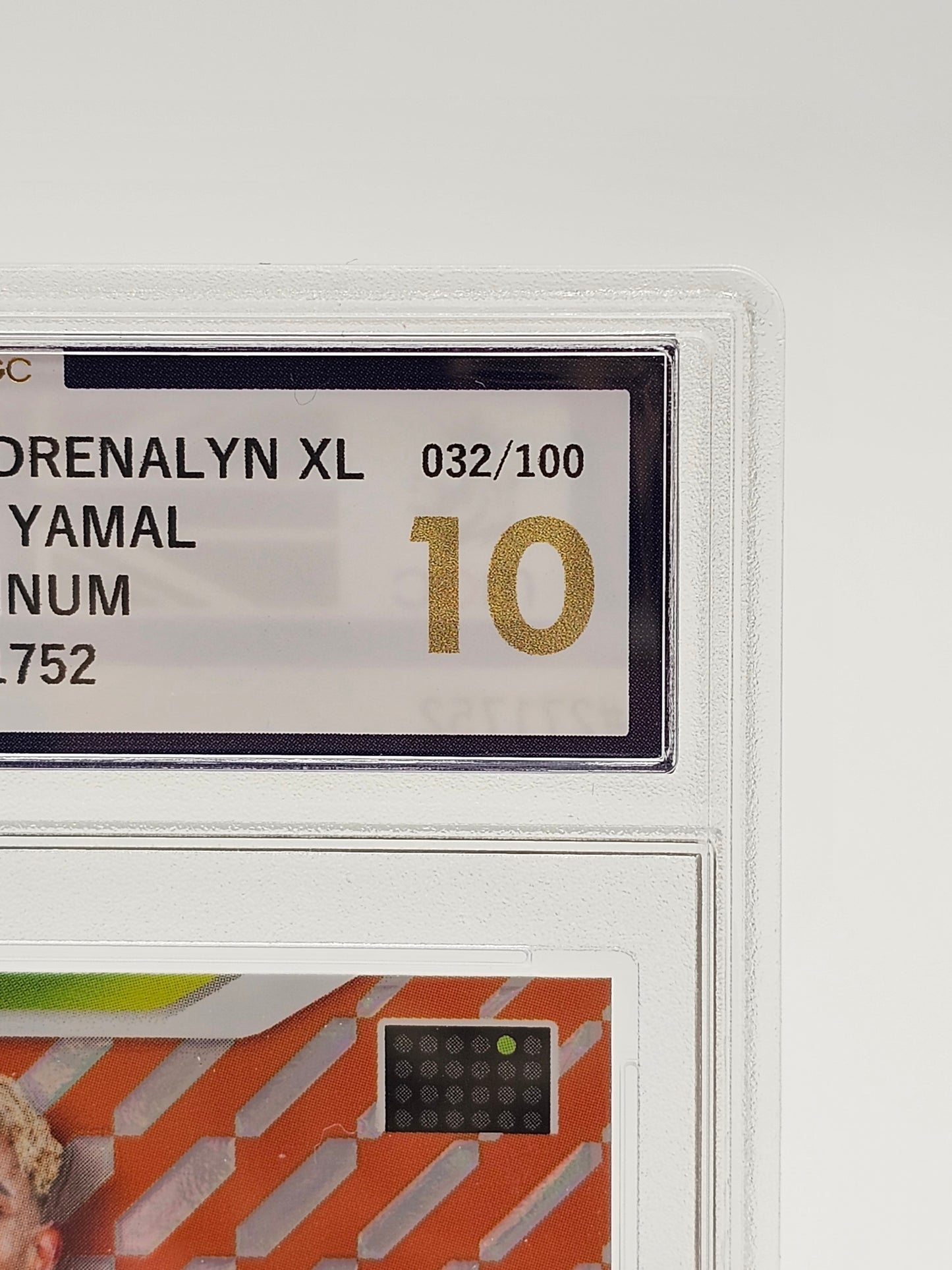 PANINI ADRENALYN XL FIFA 365 2026 Lamine Yamal ORANGE Platinum Rare Parallel /100 MGC 10 GEM MINT Graded Card