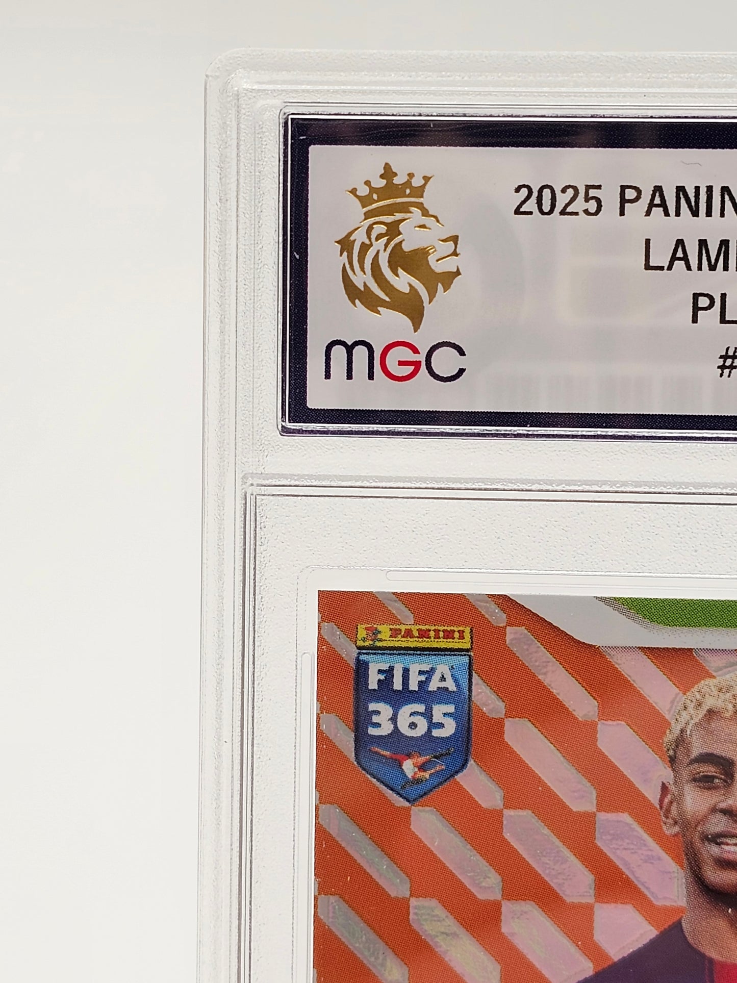 PANINI ADRENALYN XL FIFA 365 2026 Lamine Yamal ORANGE Platinum Rare Parallel /100 MGC 10 GEM MINT Graded Card