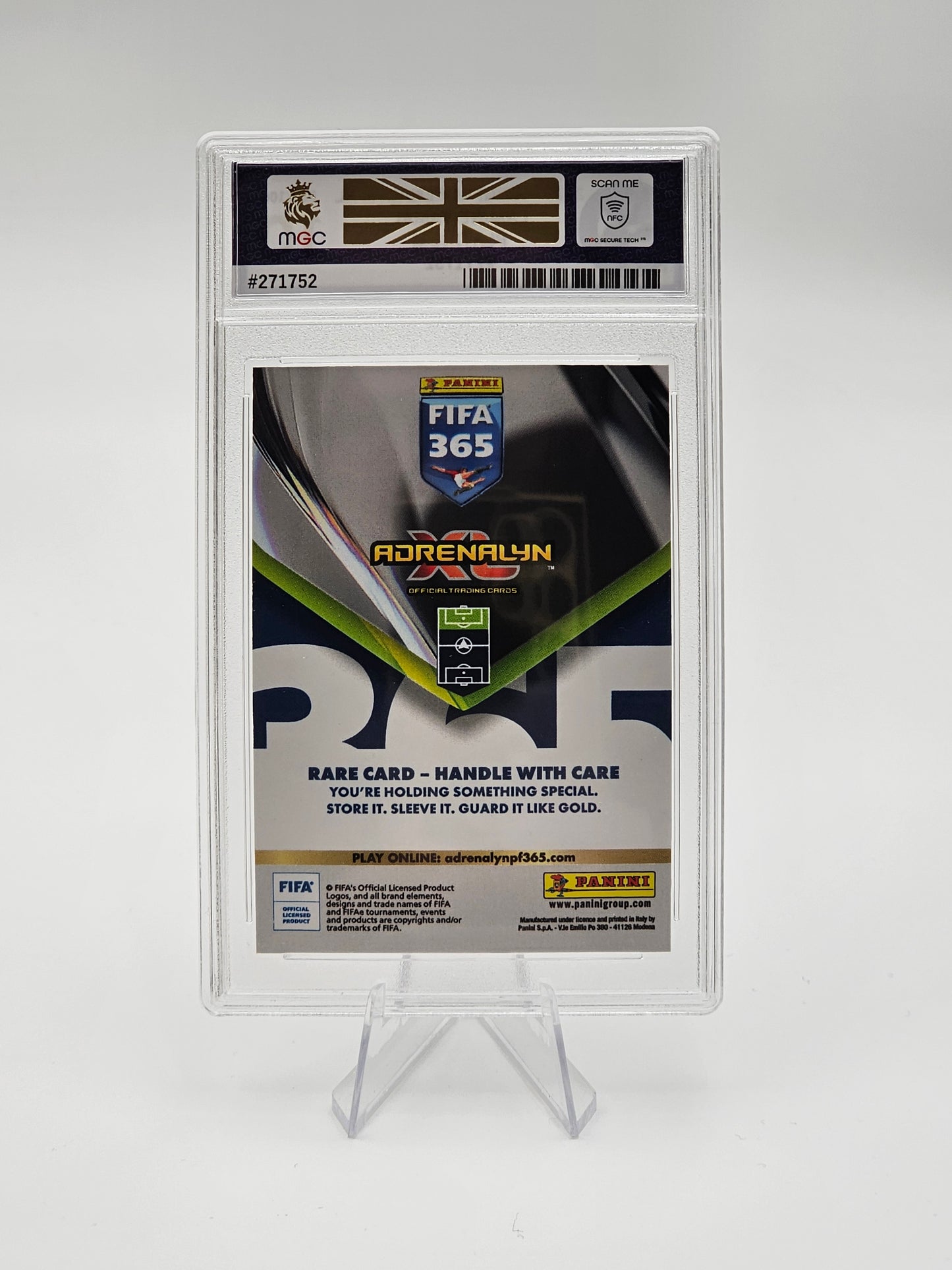 PANINI ADRENALYN XL FIFA 365 2026 Lamine Yamal ORANGE Platinum Rare Parallel /100 MGC 10 GEM MINT Graded Card