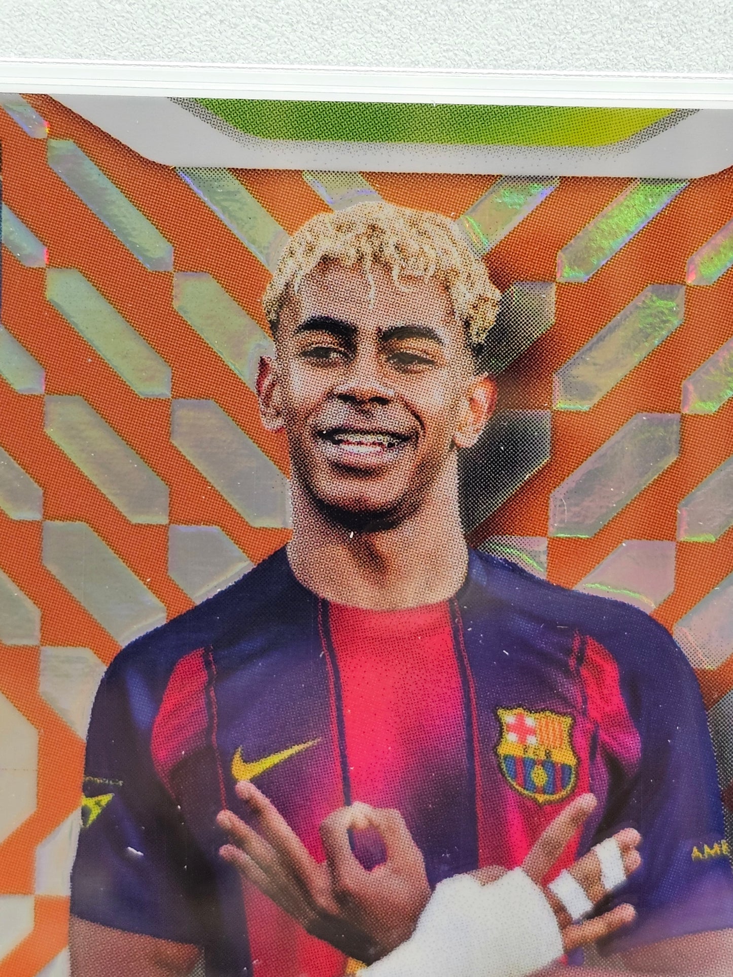 PANINI ADRENALYN XL FIFA 365 2026 Lamine Yamal ORANGE Platinum Rare Parallel /100 MGC 10 GEM MINT Graded Card