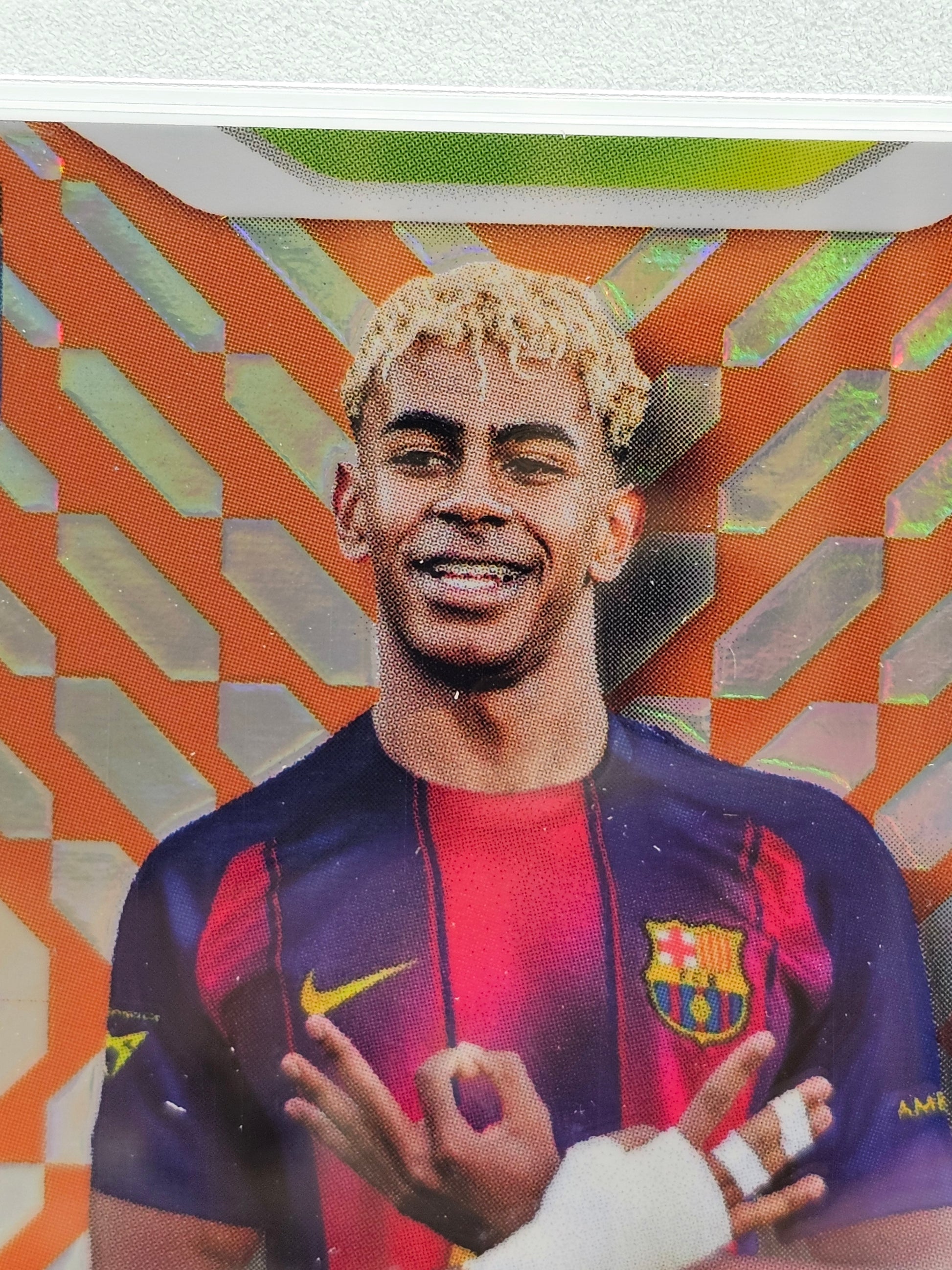 PANINI ADRENALYN XL FIFA 365 2026 Lamine Yamal ORANGE Platinum Rare Parallel /100 MGC 10 GEM MINT Graded Card