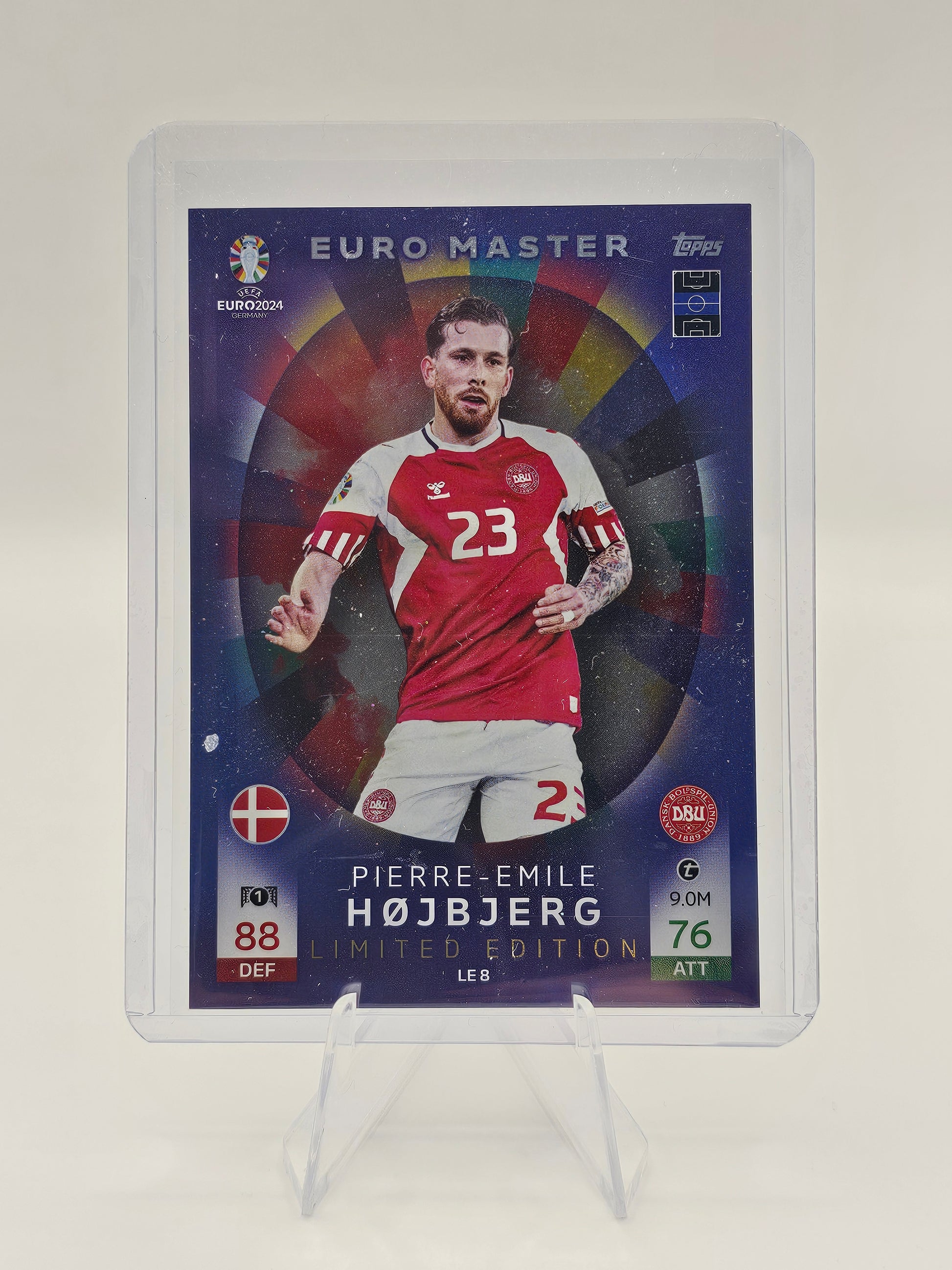PIERRE-EMILE HOJBJERG LIMITED EDITION LE 8 Card - Topps Match Attax EURO 2024