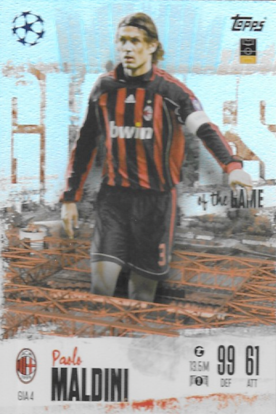 Paolo Maldini Giants of the Game Match Attax Extra 2024 2025 #GIA Graded MGC 9