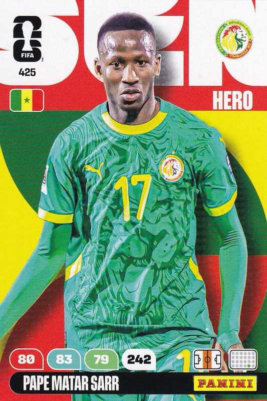 Pape Matar Sarr Hero Base Card #425 - FIFA WORLD CUP 2026 - Panini Adrenalyn XL