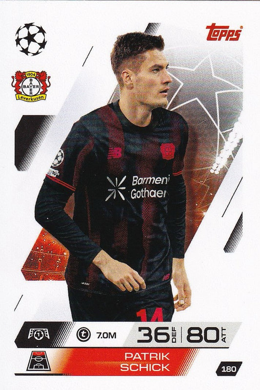 Patrik Schick Base Card #180 - Topps Match Attax 25/26 (2025/2026) Bayer Leverkusen