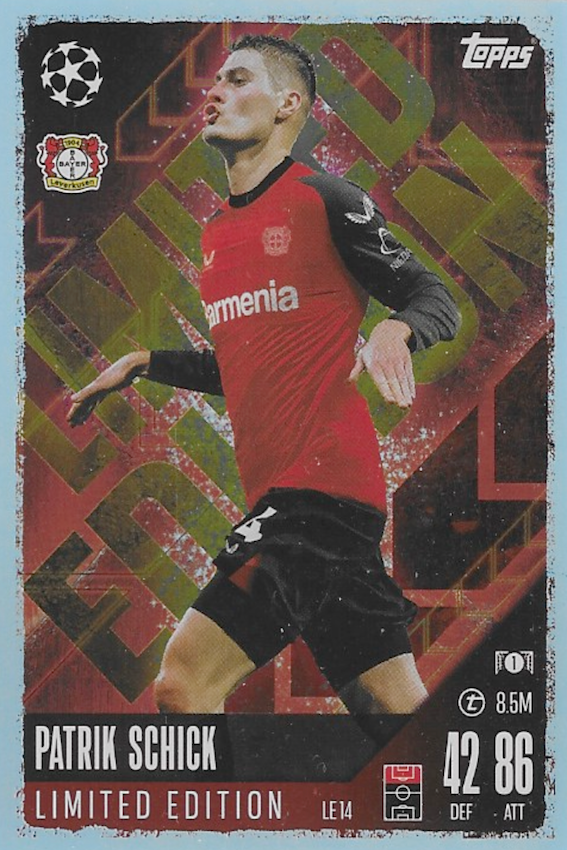 Patrik Schick Limited Edition Card #LE14 - Topps Match Attax 2024/2025 Leverkusen