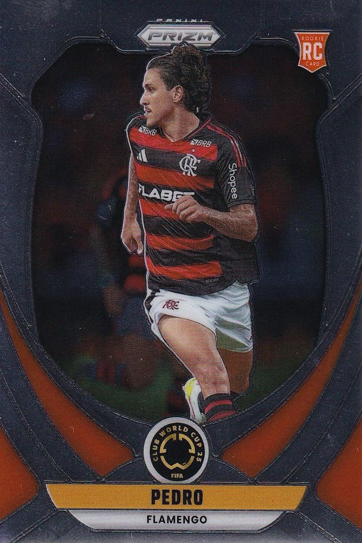 Pedro Rookie (RC) Base Card #108 - Panini Prizm FIFA Club World Cup 25 (2025) - Flamengo