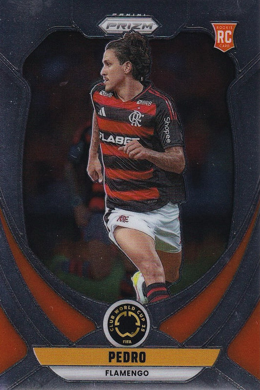 Pedro Rookie (RC) Base Card #108 - Panini Prizm FIFA Club World Cup 25 (2025) - Flamengo
