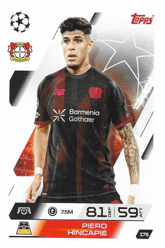 Piero Hincapie Base Card #175 - Topps Match Attax 25/26 (2025/2026)