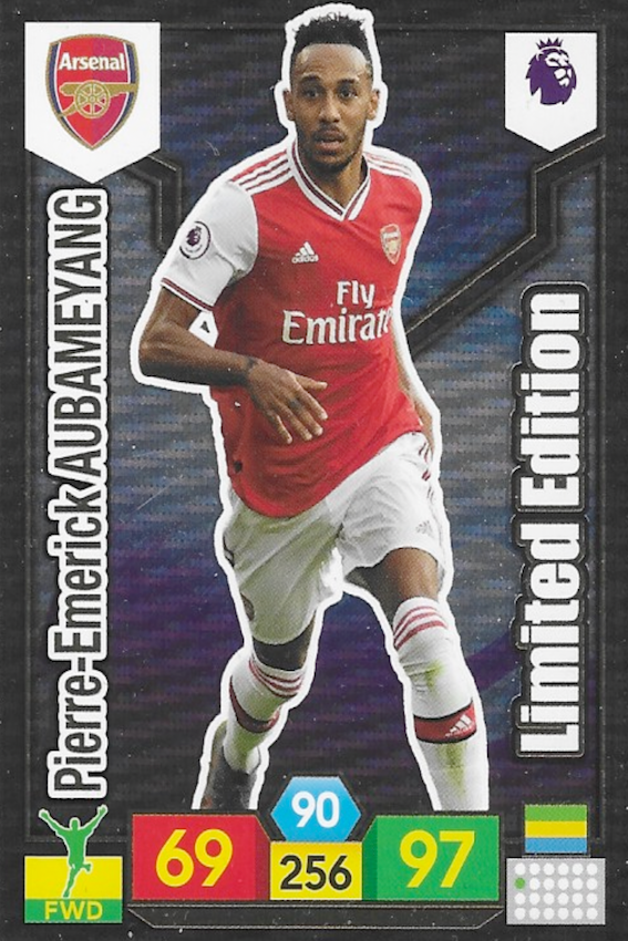 Pierre-Emerick Aubameyang Limited Edition Card - Panini Adrenalyn XL 2019/20 Premier League