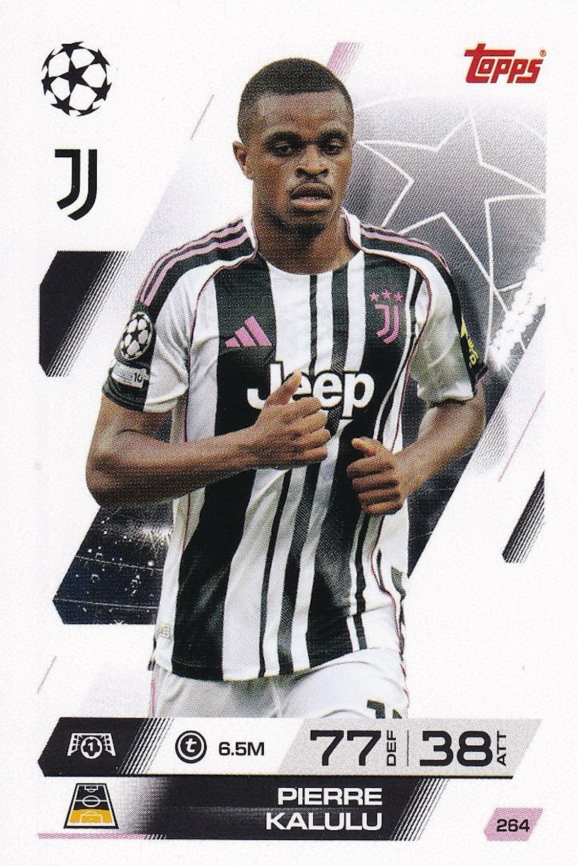Pierre Kalulu Base Card #264 - Topps Match Attax 25/26 (2025/2026) Juventus