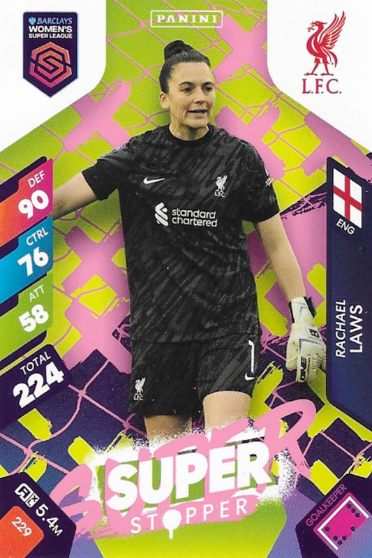 Rachael Laws Super Stopper Card #229 - Panini Adrenalyn XL 2025 Women's Super League (WSL)