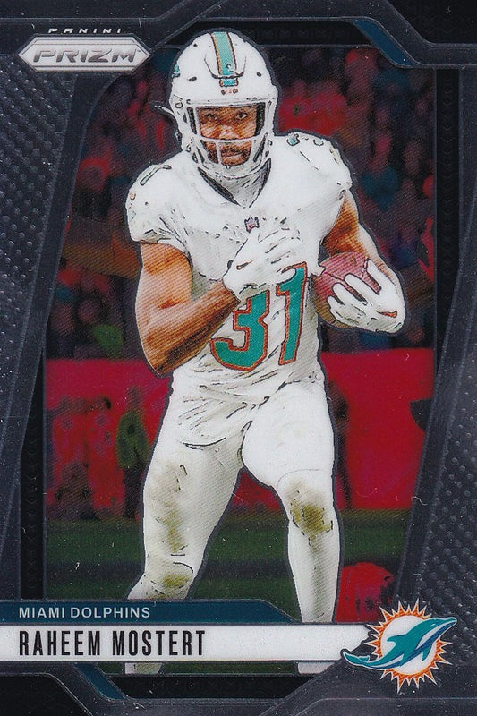 Raheem Mostert Base Card #179 - 2024 Panini Prizm Football | Miami Dolphins