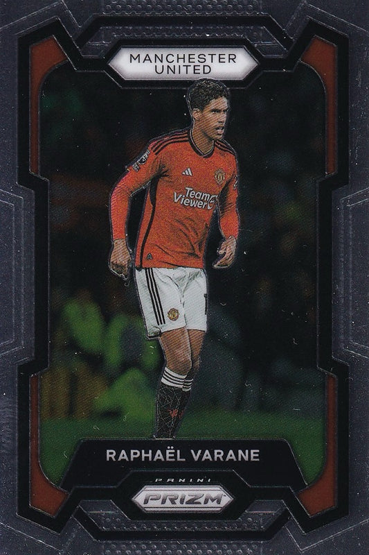 Raphael Varane Base Card #41 - Panini Prizm Premier League 23-24 (Manchester United)