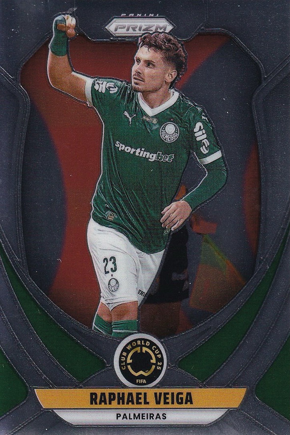 Raphael Veiga Base Card #154 - Panini Prizm FIFA Club World Cup 25 (2025) - Palmeiras