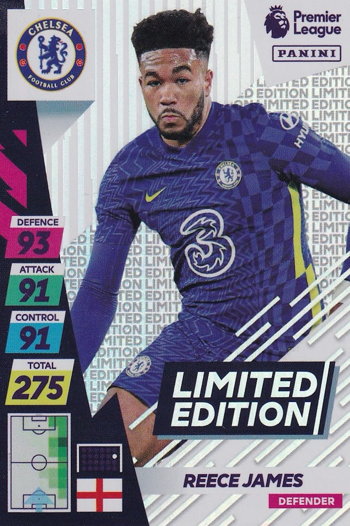 Reece James Limited Edition Card - Panini Adrenalyn XL Plus 2022, Chelsea