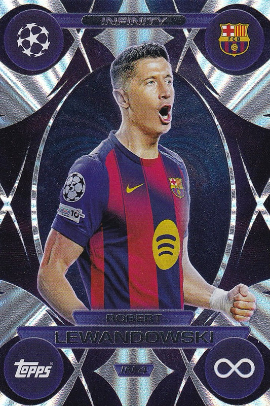 Robert Lewandowski Infinity Card #IN4 - Topps Match Attax 25/26 2025/2026 - MINT, FC Barcelona