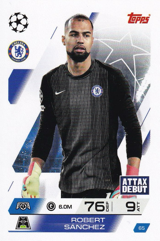 Robert Sanchez Base Card #65 Attax Debut - Topps Match Attax 25/26 (2025/2026) Chelsea
