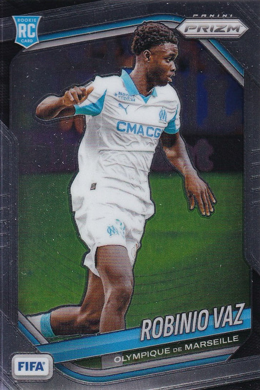 Robinio Vaz Rookie Card #140 - 2025-26 Panini - Prizm FIFA Soccer (Marseille)