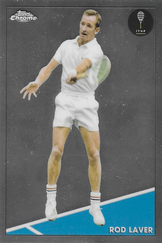 Rod Laver ITHF Topps Chrome Tennis 2021 Card - Number 38