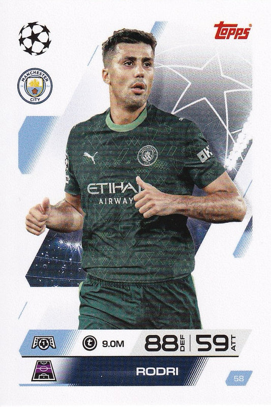 Rodri Base Card #58 - Topps Match Attax 25/26 (2025/2026) Manchester City