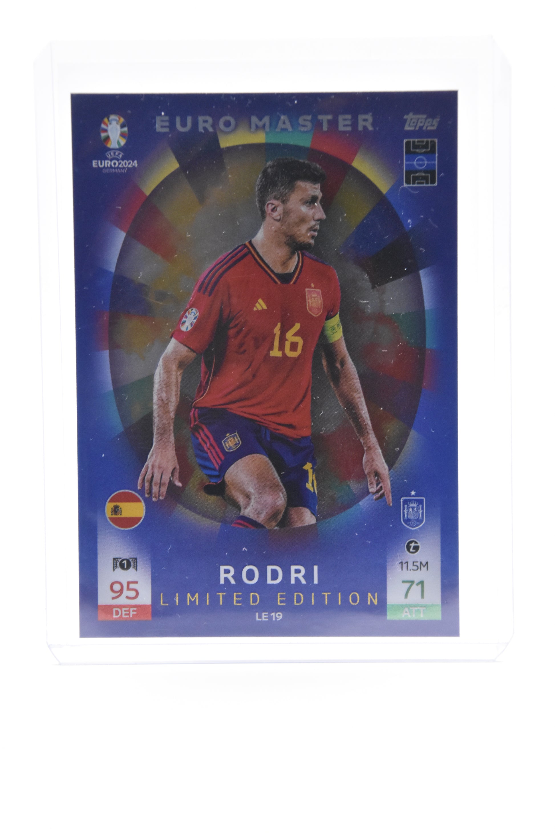 Rodri Limited Edition Card LE19 - Euromaster Topps Match Attax EURO 2024