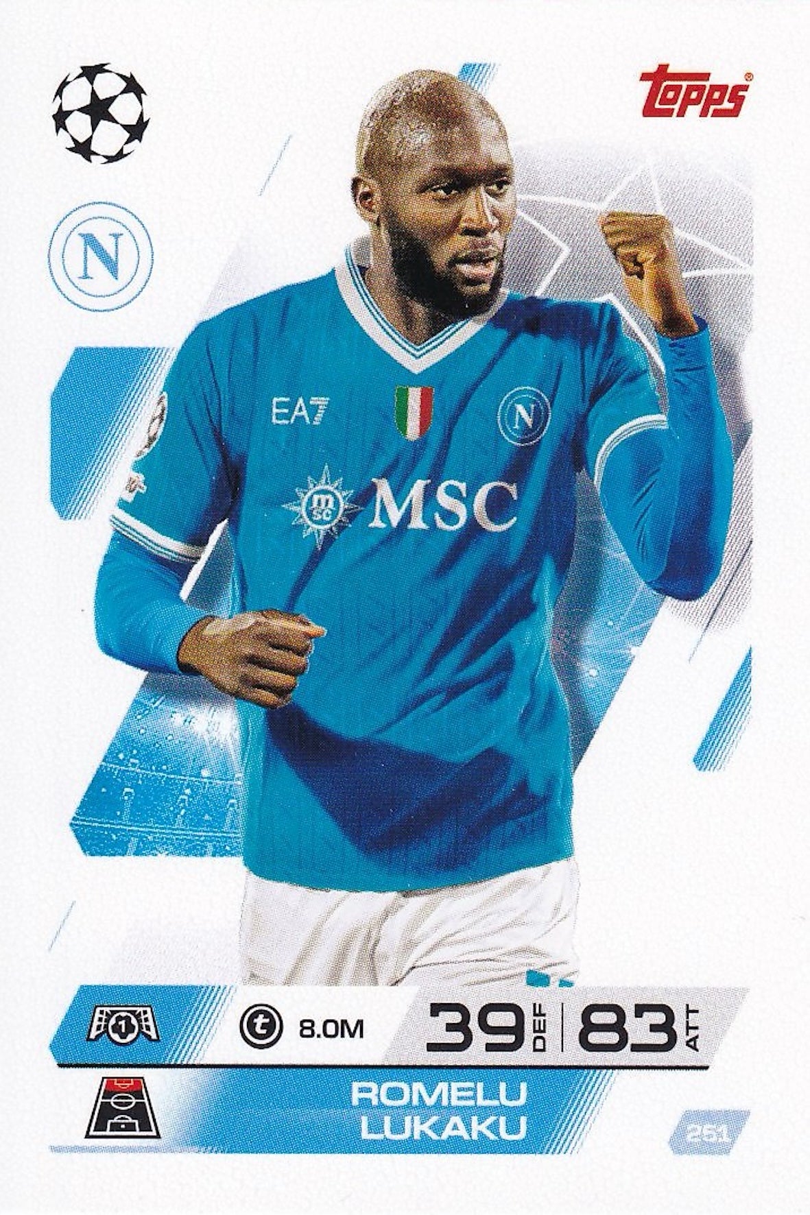 Romelu Lukaku Base Card #251 - Topps Match Attax 25/26 (2025/2026) SSC Napoli