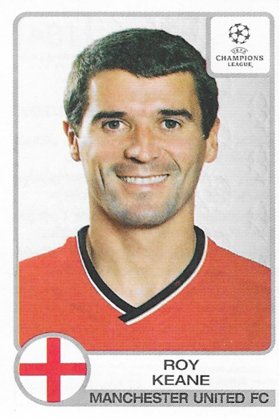 Roy Keane Panini Sticker Number 184 - Uefa Champions League 2001/2002