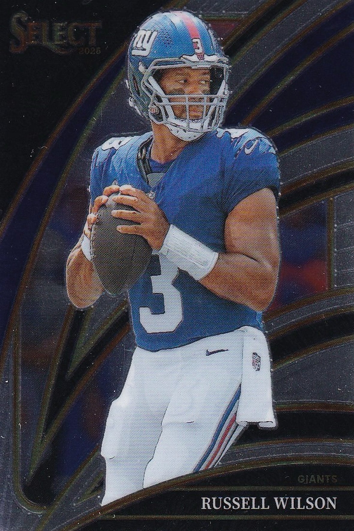 Russell Wilson 2025 Panini Select Football Club Level Card #295 | New York Giants