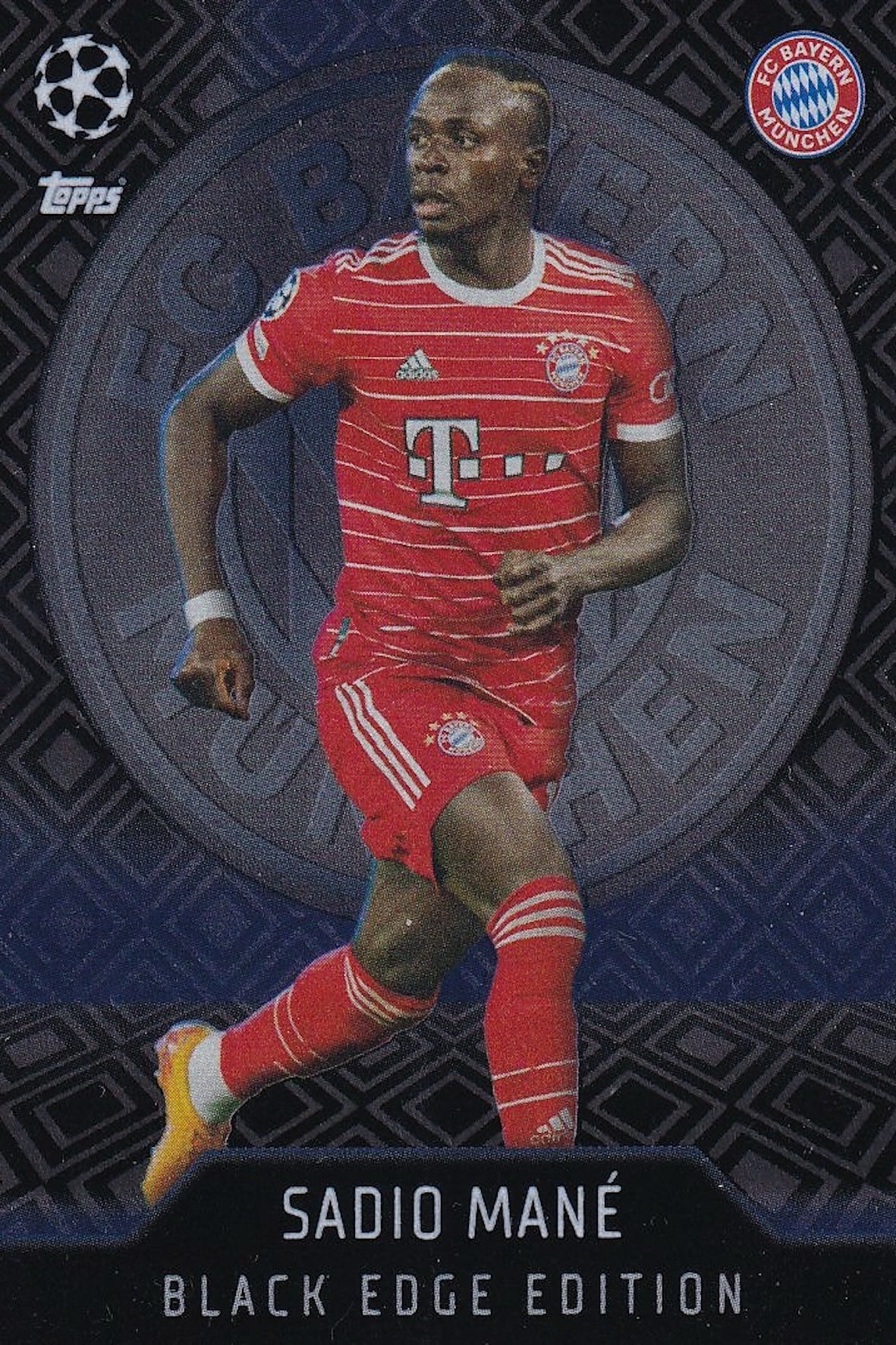 Sadio Mane Black Edge Edition Card #BC5 - Topps Match Attax Extra 2022/23
