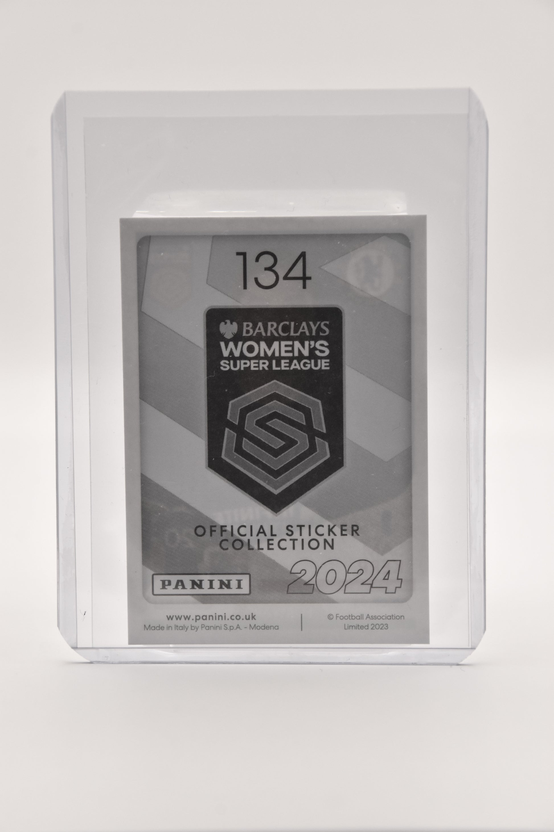 Sam Kerr WSL Sticker 2024 Number 134 CHELSEA Women's Super League Panini back