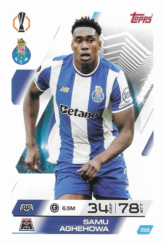 Samu Aghehowa Base Card #315 - Topps Match Attax 25/26 (2025/2026) FC Porto