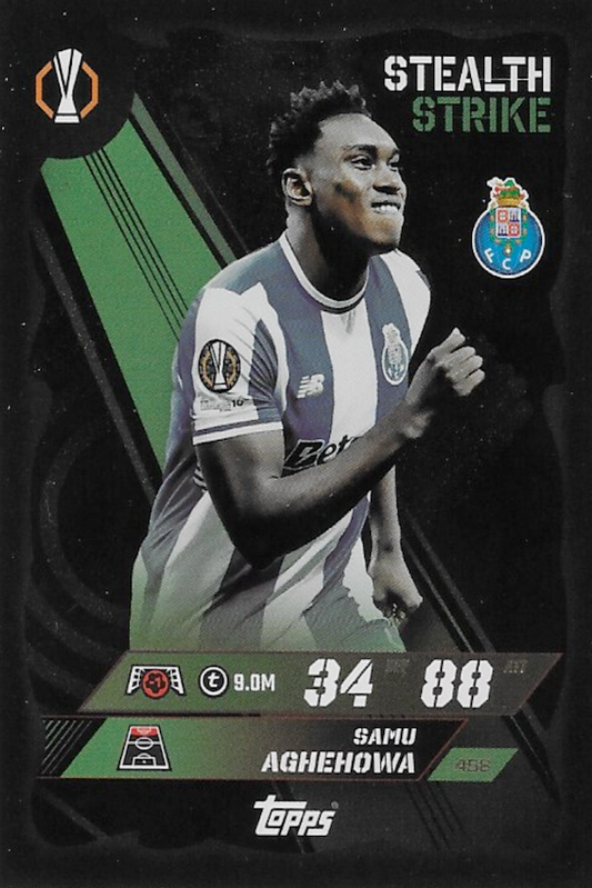 Samu Aghehowa Stealth Strike Card #458 - Topps Match Attax 25/26 (2025/2026) - FC Porto