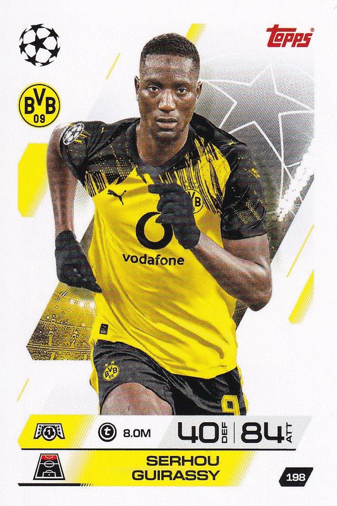 Serhou Guirassy Base Card #198 - Topps Match Attax 25/26 (2025/2026) Borussia Dortmund