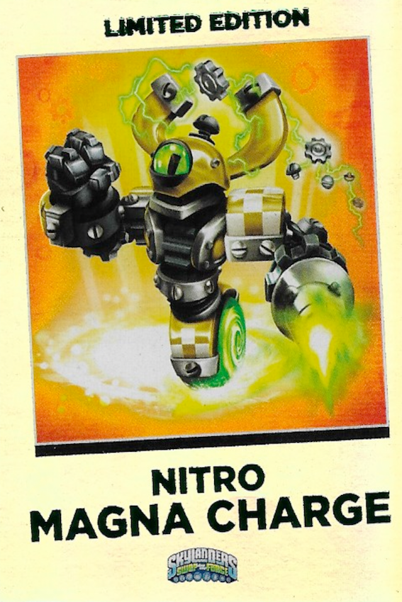 Skylanders Swap Force Limited Edition Nitro Magna Charge Trading Card
