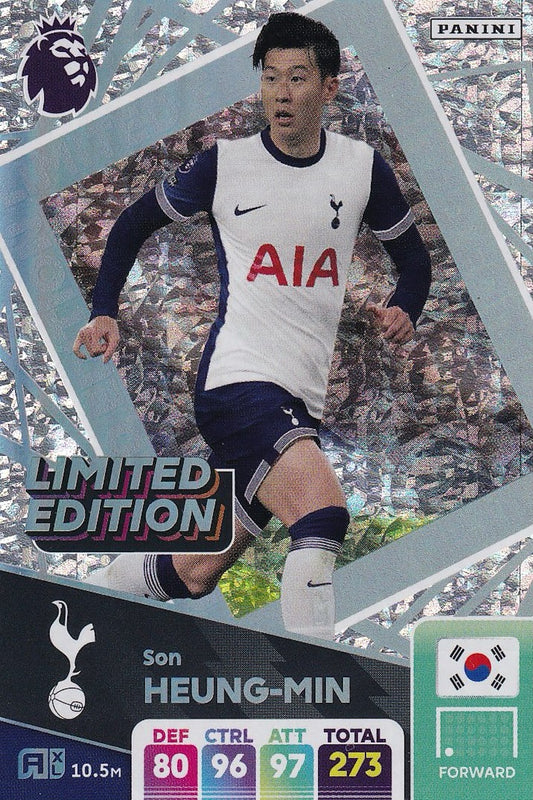 Son Heung Min Limited Edition Card, Panini Adrenalyn XL 2025 Premier League, Spurs, Tottenham Hotspur