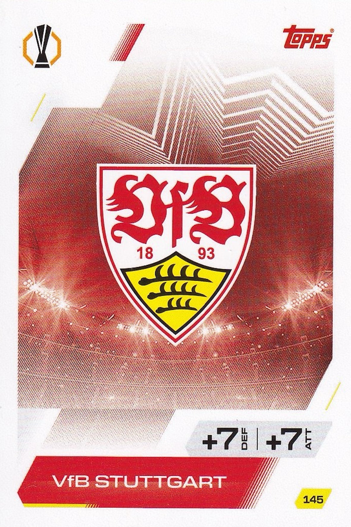 Stuttgart Club Badge/Crest Card #145 - Topps Match Attax 25/26 (2025/2026)