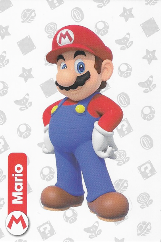 Super Mario Base Trading Card Number 1 by Panini – Wayne Jackson Gaming