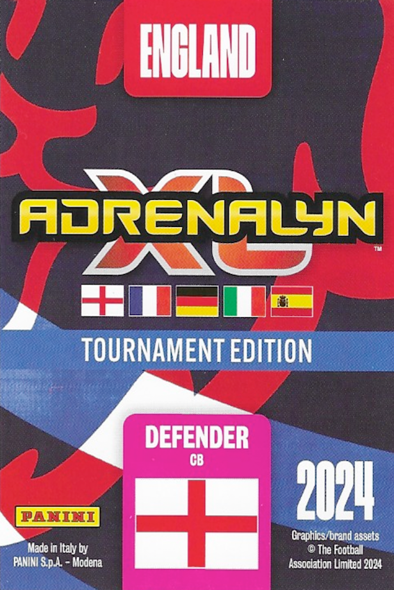 Taylor Harwood-Bellis Next Gen Card No 75 - Adrenalyn XL 2024 England Tournament Edition by Panini