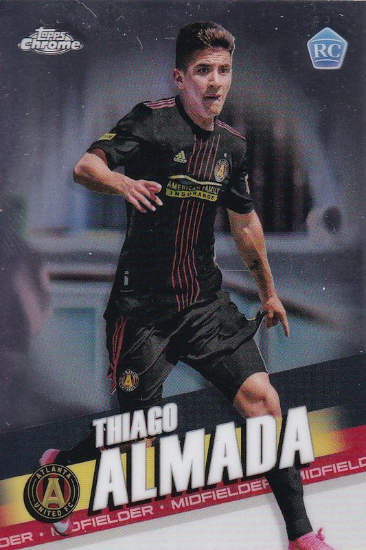 Thiago Almada Topps Chrome Rookie (RC) Card #134 - MLS 2022
