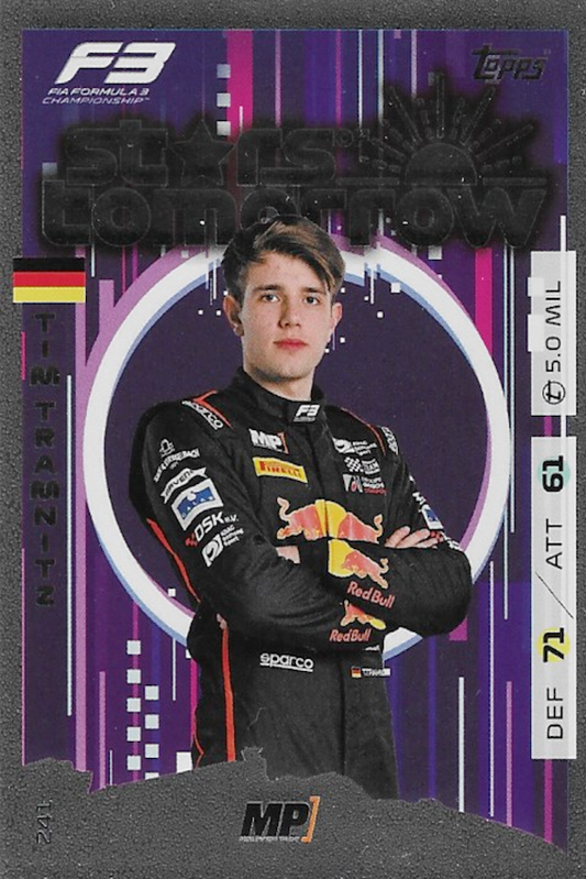 Tim Tramnitz Stars of Tomorrow Card #241 - Topps F1 Turbo Attax 2025